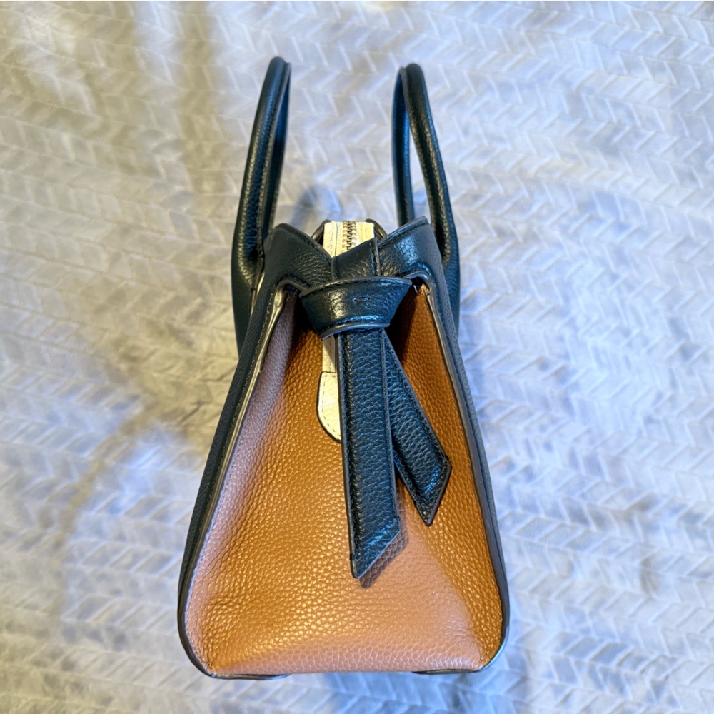 Kate Spade Black and Cream Leather Tote Bag - Picture 4 of 6